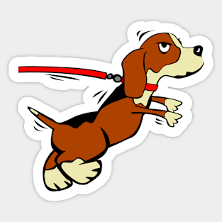 Beautiful Dog Illustration Sticker